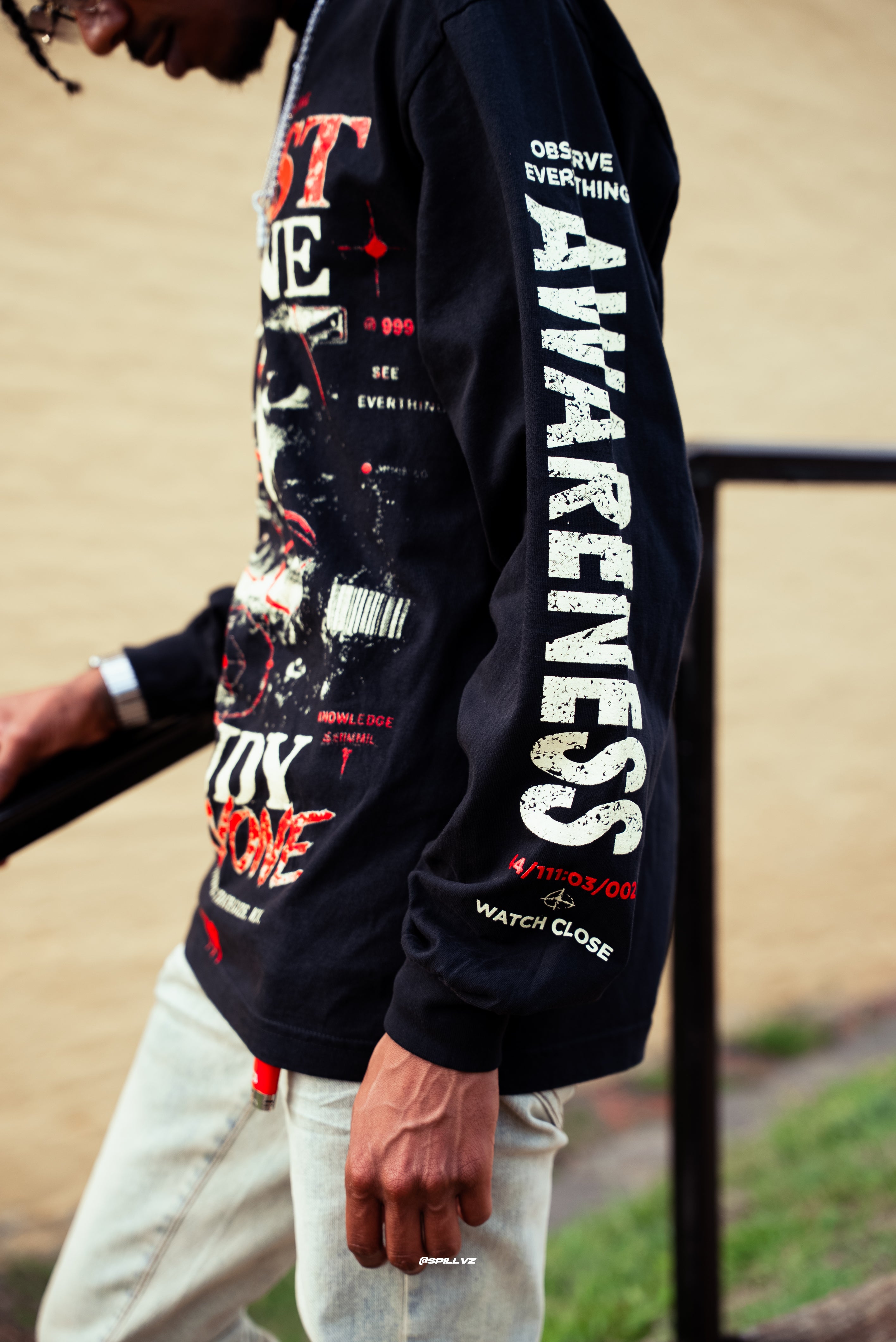 Awareness T-Shirt Long Sleeve Black